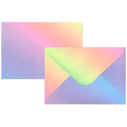 Kirjekuori A6 sateenkaari 10kpl