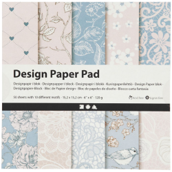 Kuviopaperilehtio 50 ark/ 1 pkt, 120 g, rosa