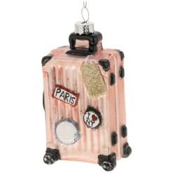 Weiste lasimatkalaukku 10x5,5cm pinkki