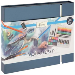 Akvarellimaalauspakkaus 34osaa Nassau Fine Art