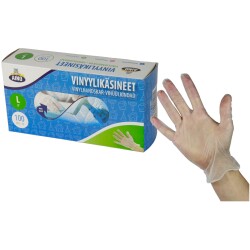 AINO vinyylikasineet L koko 9, 100kpl