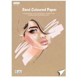 Hiekanvarinen paperi Sense A4 30arkkia 120g