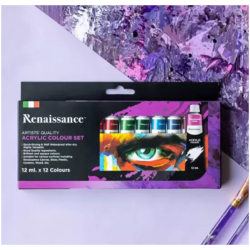 Akryylivarit Renaissance 12 x 12 ml