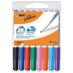 Bic Velleda valkotaulutussit 8kpl