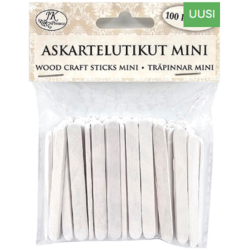 Askartelutikut mini valkoinen 100kpl