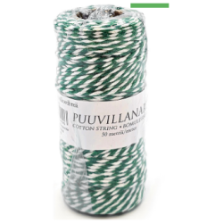 Puuvillanaru valkovihrea 2mmx50m