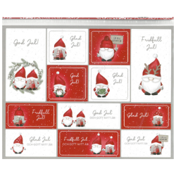 Pakettitarra Joulutonttu ja muori 3arkkia