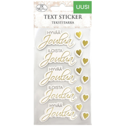 Tekstitarra Jouluteksti kulta 2ark