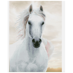 Diamond Dottz designs Facet Art Kit Design Size:48x65cm Fabric Size:56x73cm Imperial Stallion