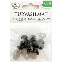 Turvasilmat 12mm musta 10kpl