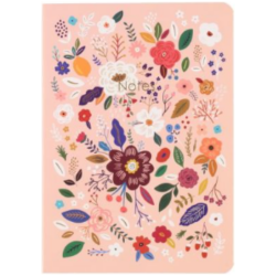 Vihko kukat viivoitettu A5/80