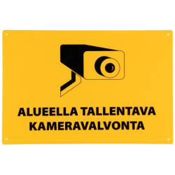 Tallentava kameravalvonta kyltti