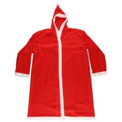 Joulupukin takki hupulla Sisaltaa takin hupulla.