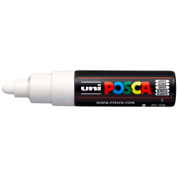 UNI POSCA Marker PC-7M 4,5-5,5mm BROAD BULLET WHITE