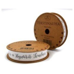 Tekstinauha hyvaa joulua harmaa