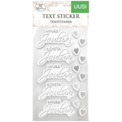 Tekstitarra Jouluteksti hopea 2ark