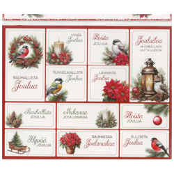 Pakettitarra Joululinnut 3 arkkia