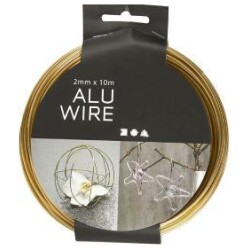 Alumiinilanka, paksuus 2mm 10m kulta