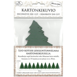 Kartonkikuvio Kuusiketju 80cm