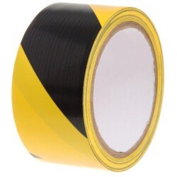 Tarmo Merkkausteippi kelta/musta 50mm x 33m