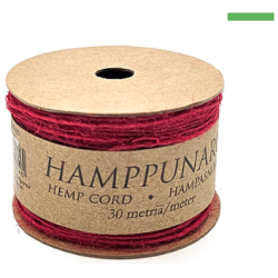 Hamppunaru punainen 1mmx30m