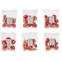 Weiste punainen joulukoriste 12 kpl