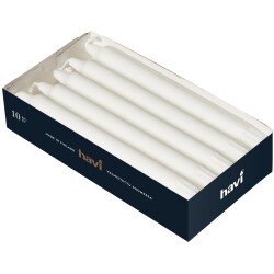 Kruunukynttila Havi 10 kpl valkoinen