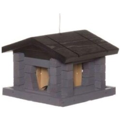 Tintti Lintulauta Puinen Harmaa