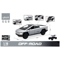 Off-Road harmaa sahkoauto monkkarilla