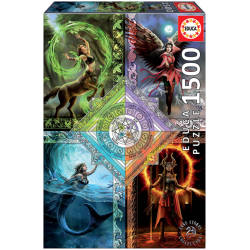 Educa 1500 Elemental Magic Star Chart, Anne Stokes