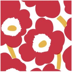 Marimekko lautasliina Unikko punakulta 33cm 20kpl