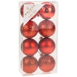 Weiste Joulupallo 6 cm 8-pack