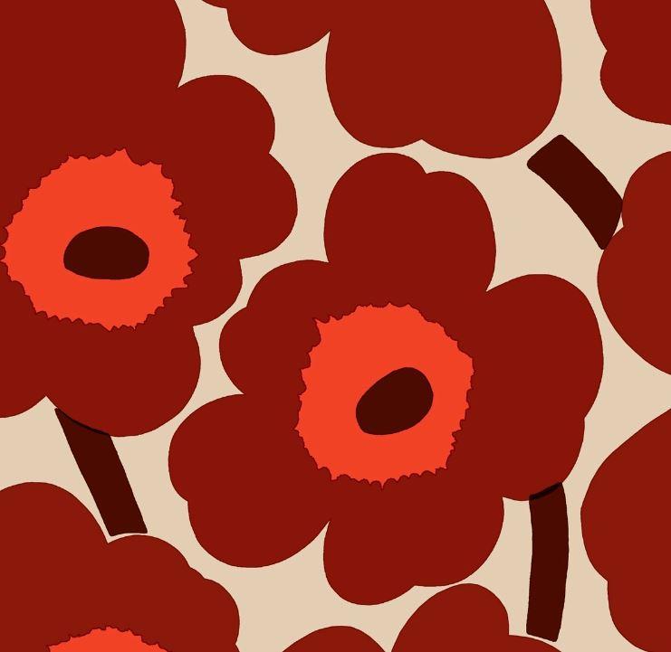 Marimekko lautasliina punakerma