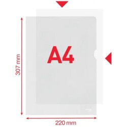 Esselte A4 muovitasku 10kpl