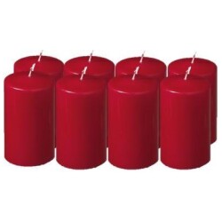 KG-poytakynttila punainen 8 kpl