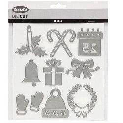 Kuviotera 1 Kpl, Joulukuviot, Halk. 2-6,5 cm