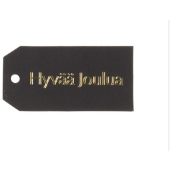 Pakettikortti Hyvaa Jouluya musta 20kpl
