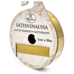 Satiininauha kulta 1cmx10m