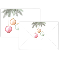 Kirjekuori C6 Lumo Kuura joulupallot 10kpl