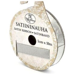 Satiininauha hopea 1cmx10m