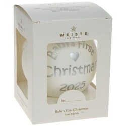 Weiste Baby's First Christmas Vauvan vuosipallo 2025