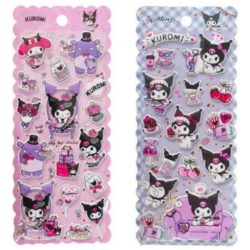 Kuromi Puffy tarrat Hinta sisaltaa 1 arkki