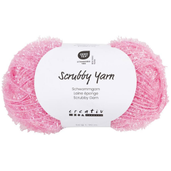 Scrubby Yarn 50 g/ 1 kera, Pit. 90 M, vaaleanpunainen