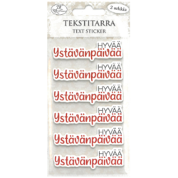 Tekstitarra Hyvaa ystavanpaivaa 2ark