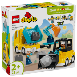 LEGO Duplo Tyomaa-ajoneuvot 3in1