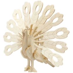 3D-palapeli 1 kpl, riikinkukko, 10x20,5x17,5 cm