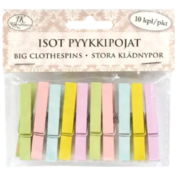 Isot pyykkipojat pastellilajitelma 10kpl