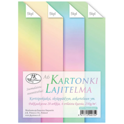 Kartonkilajitelma A6 Sateenkaari 20ark