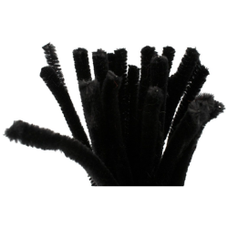 Askartelupunos 25 kpl/ 1 pkt, Pit. 30 cm, paksuus 9 mm, musta