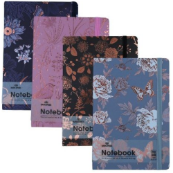 Muistikirja A5 kukat, lajitelma